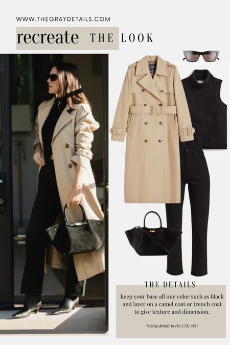 Fall capsule outfit, fall outfit

Trench coat
Black jeans
Jcrew sweater 
Black bag
Black boots
Fall boots 

#LTKover40 #LTKsalealert #LTKstyletip