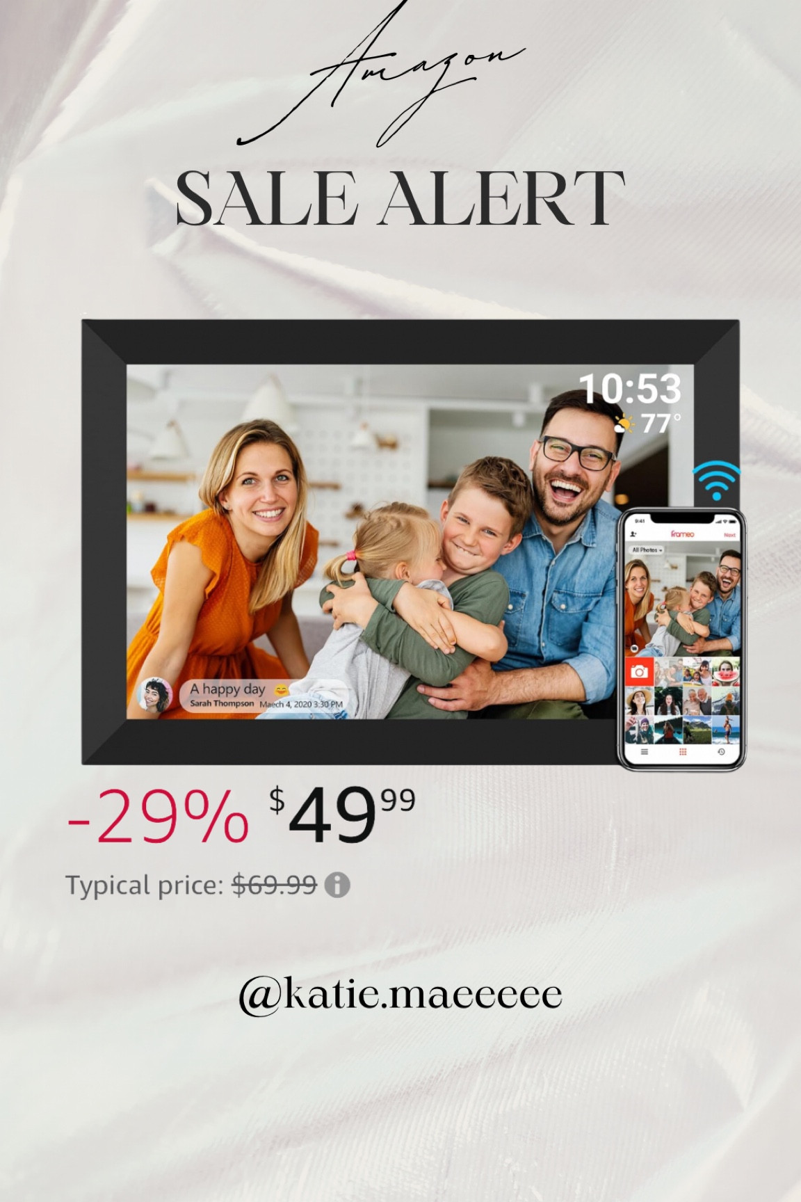 Bluetooth frame is on sale today! 🚨 

Frame, Bluetooth frame, Amazon, Amazon sale 

#LTKSpringSale #LTKsalealert #LTKhome