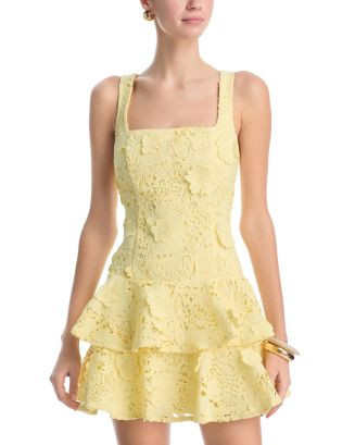 Lace Tiered Mini Dress - Exclusive | Bloomingdale's (AU)
