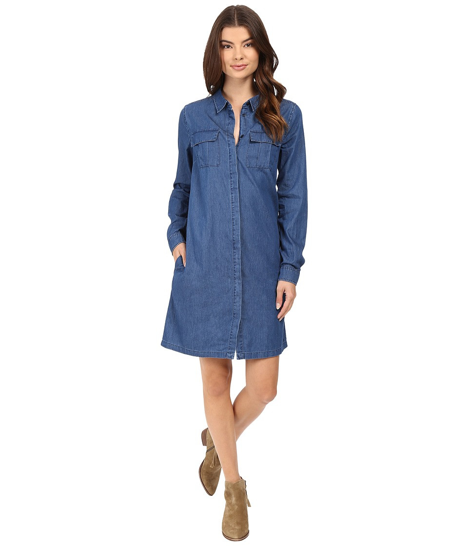 Bench - Ingenuity Denim Dress (Mid Rinse) Women's Dress | Zappos