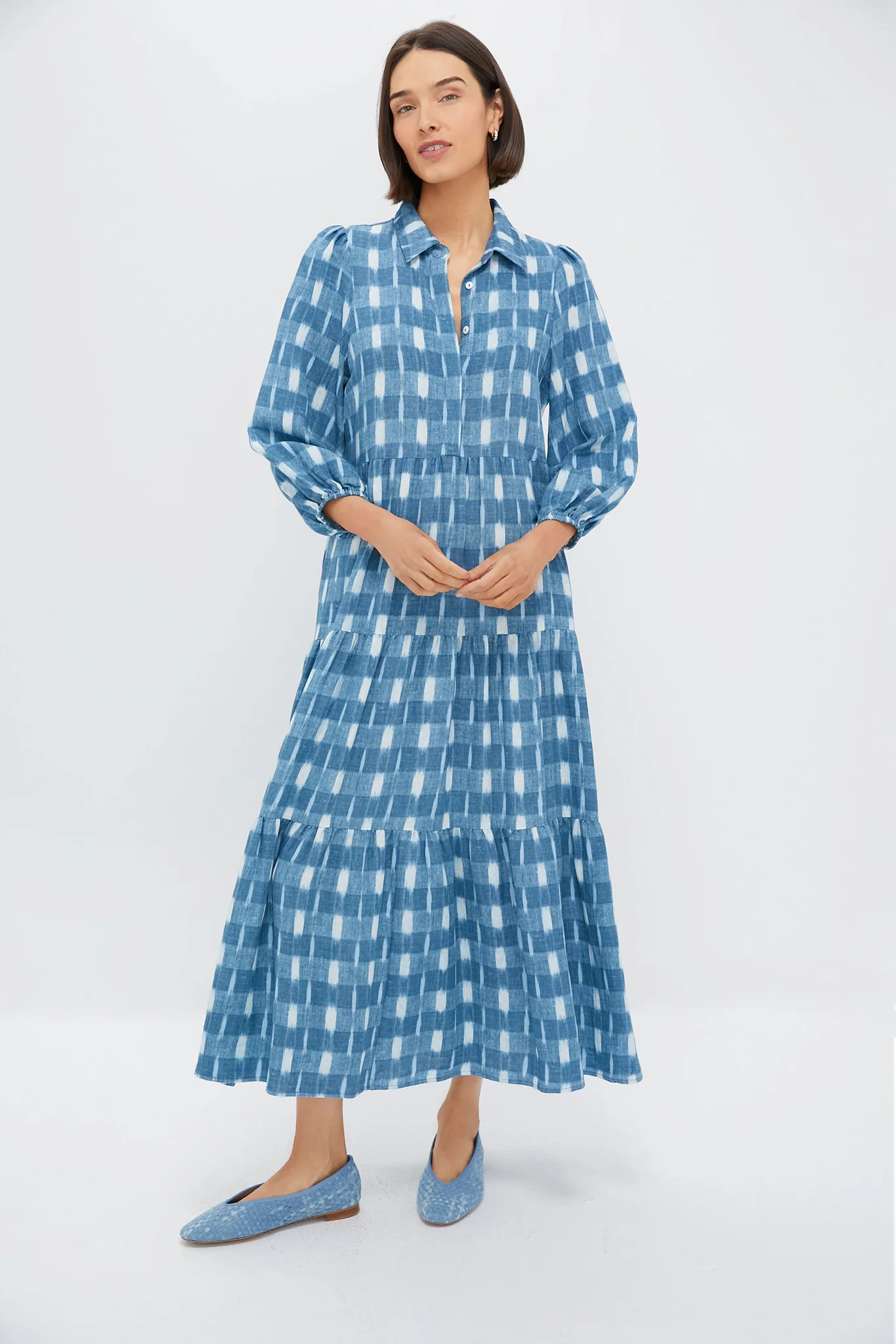 Blue Ikat Mabel Maxi Dress | Tuckernuck (US)