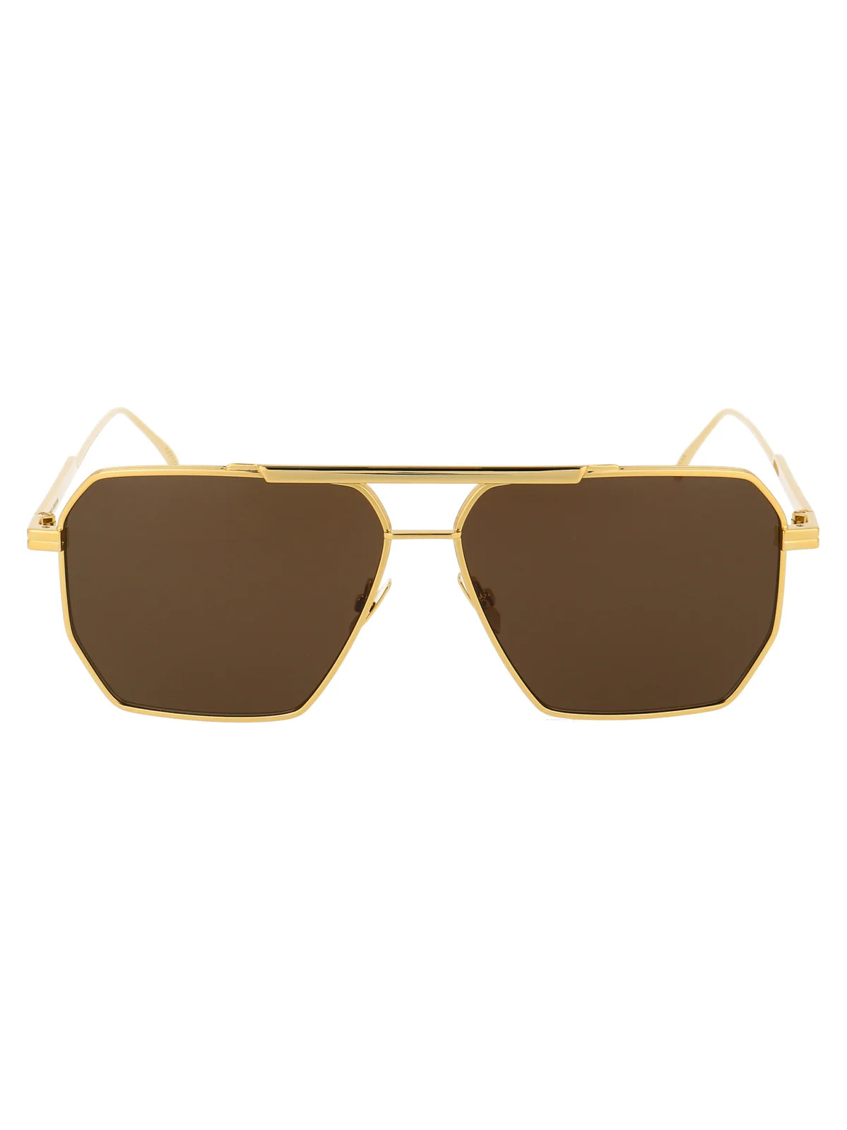Bottega Veneta Eyewear Pilot Frame Sunglasses | Cettire Global