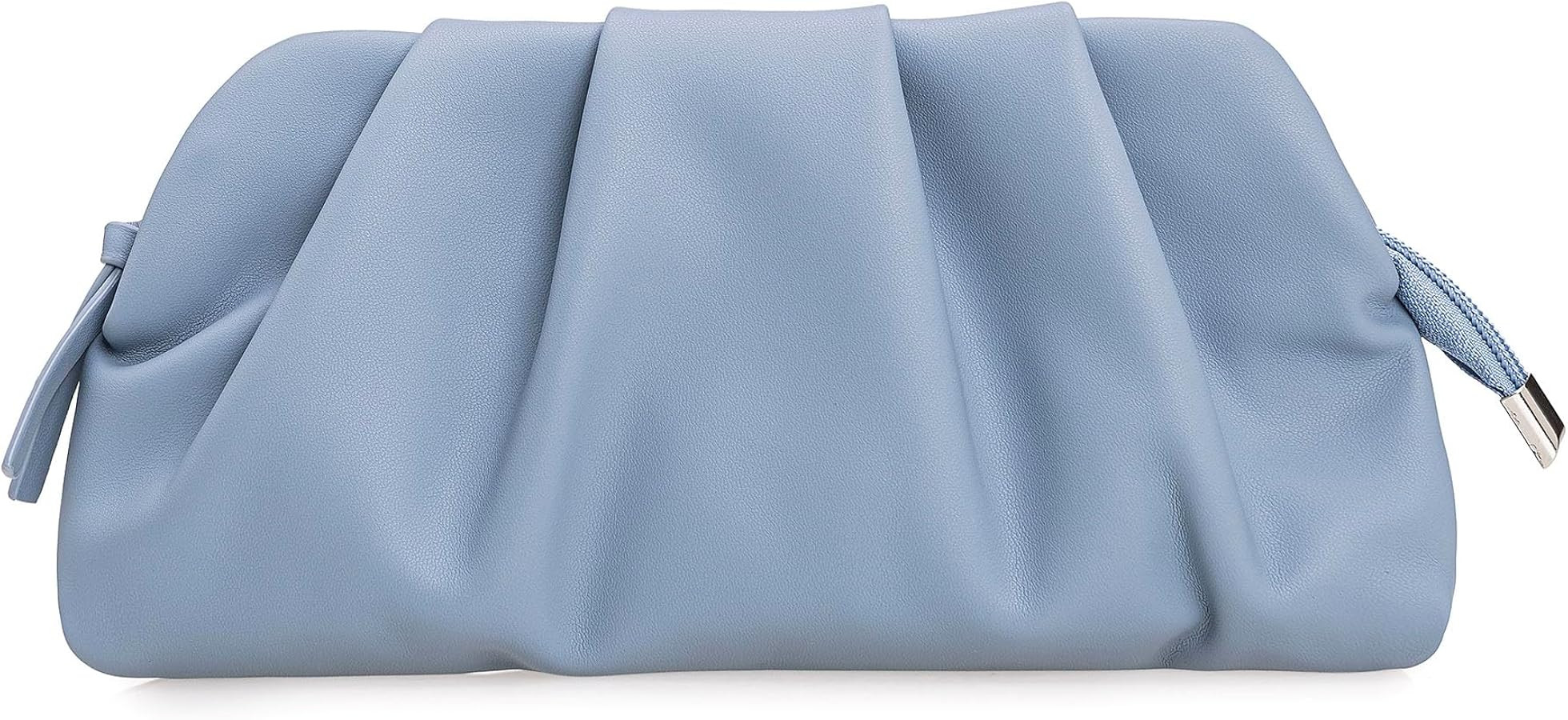Dressy PU Clutch Purse for Women Formal Soft Pleated Vegan Leather Evening Bag for Wedding/Prom/C... | Amazon (US)