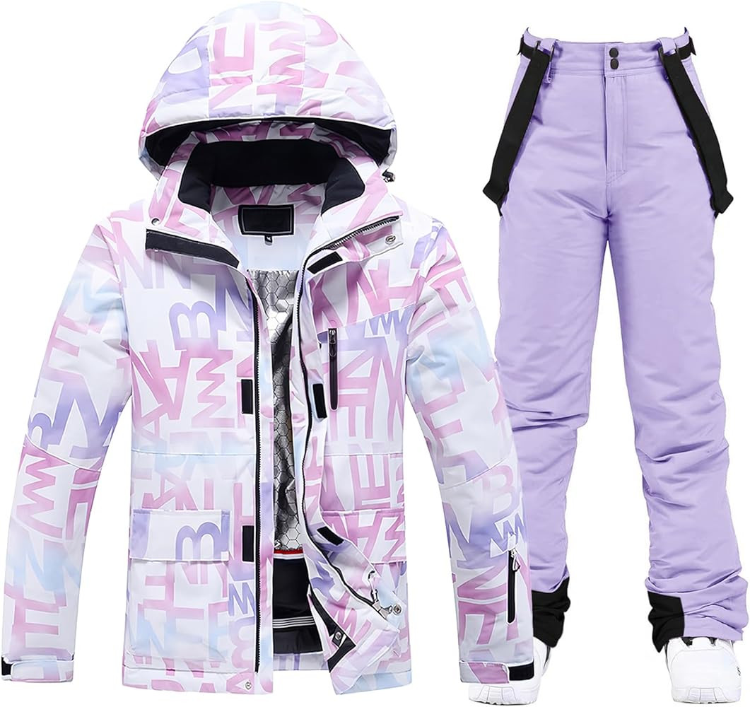RIUIYELE Women's Ski Jackets and Pants Set Waterproof Insulated Snowsuit Winter Warm Skisuit Fash... | Amazon (US)
