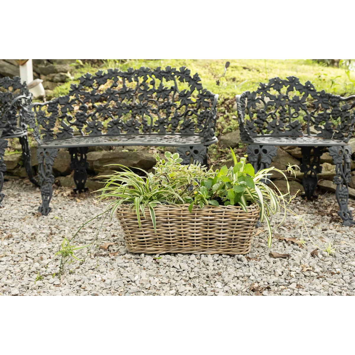 Rectangular Planter With Plastic Insert | Wayfair North America