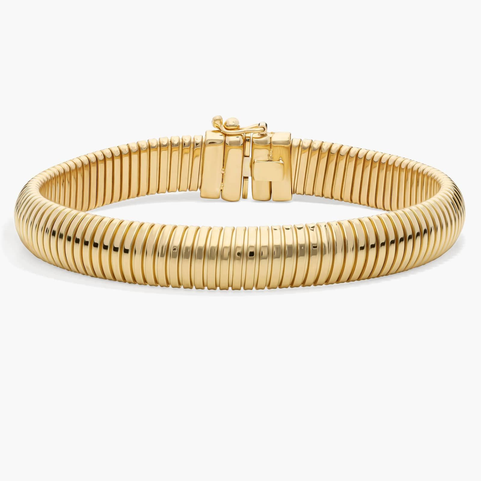 7.25" Dome Bracelet in 14k Yellow Gold (8.4mm) | Blue Nile
