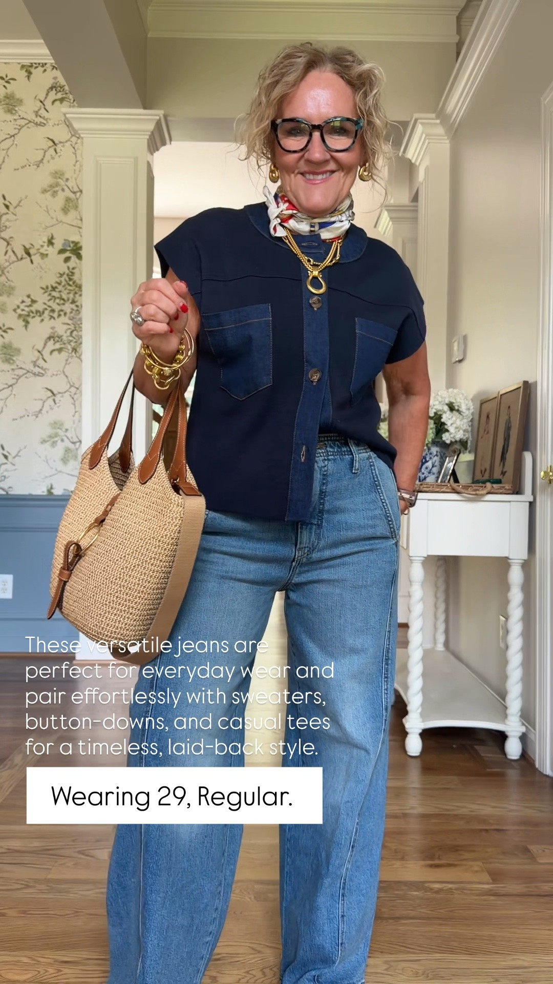 These Lex Mid-Rise Tapered Jeans by Pilcro are one of those pairs you'll reach for over and over! The relaxed tapered leg creates an effortlessly laid-back silhouette that's easy to style with everything from sweater vests and button-downs to your favorite tees.

I'm wearing a 29 Regular.

💛 LTK MADE EASY 
❤️ Heart = Support my posts 
🔖 Save = Get sale & restock alerts 💬 Comment if you have sizing questions!

#LTKootd #LTKOver40 #LTKSeasonal