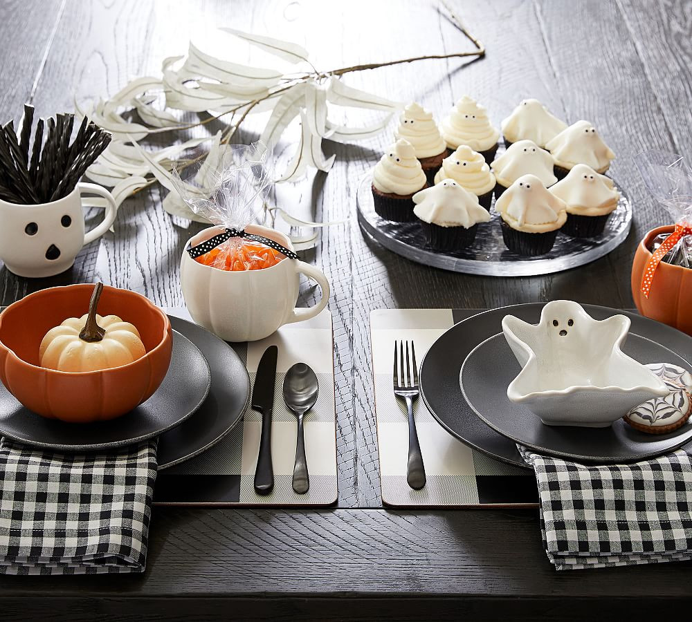 Figural Ghost Stoneware Bowls | Pottery Barn (US)