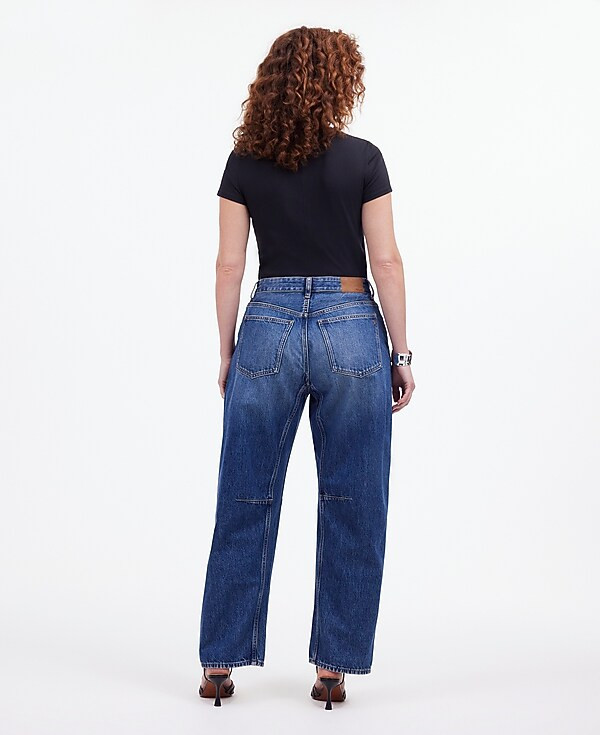 The Curvy Darted Barrel-Leg Jean in Irmo Wash | Madewell | Madewell