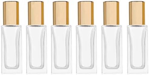 6ml Square Glass Roller Bottle For Essential Oils,Mini Glass Bottles With Stainless Steel Roller ... | Amazon (US)