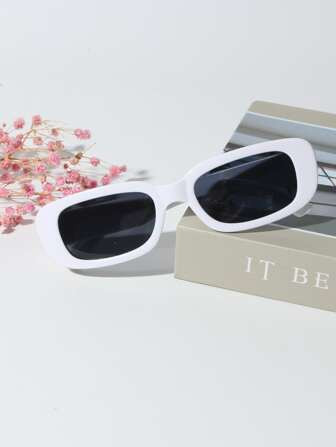 1pc Square Frame Fashion Glasses | SHEIN
