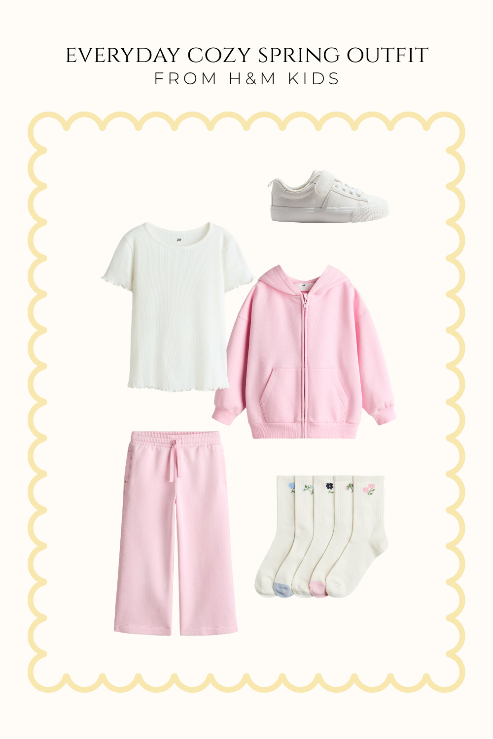 Cozy everyday outfit ideas for little girls featuring soft H&M sweatpants, vest and comfortable pieces perfect for relaxed days at home or daycare. 

 #LTKkids