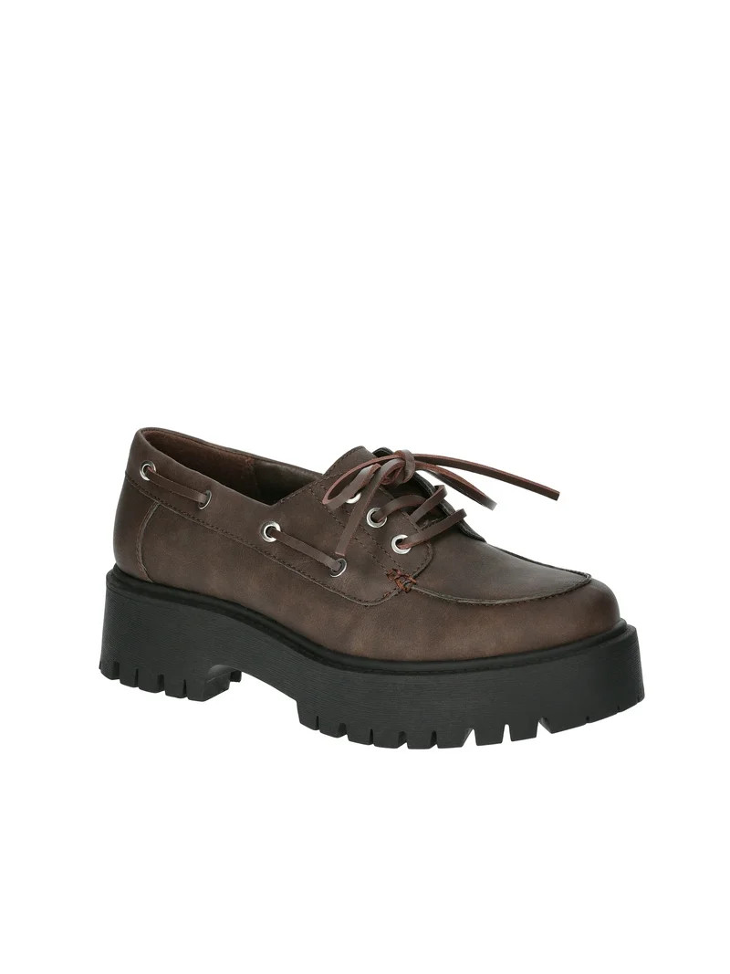 No Boundaries Women's Platform Boat Shoes | Walmart (US)