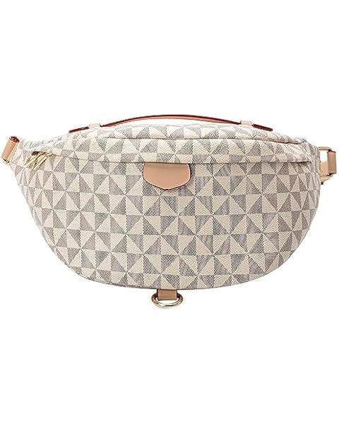 Fanny Pack Crossbody Bags for Women, Sling Bag for Women Small Belt Chest Bum Bag Checkered fanny... | Amazon (US)