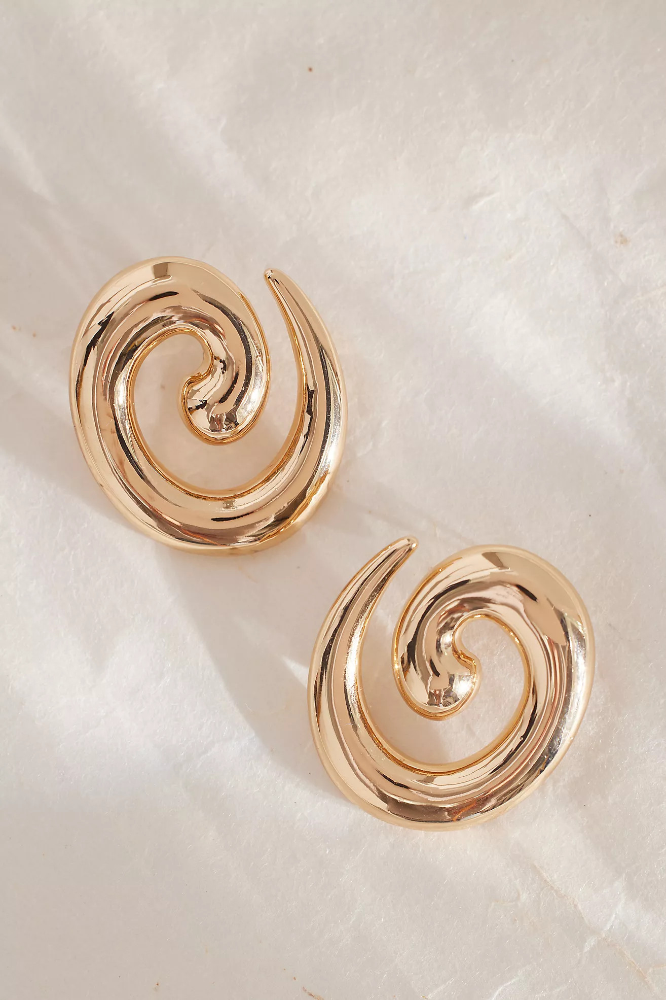 Smooth Spiral Drop Earrings | Anthropologie (UK)