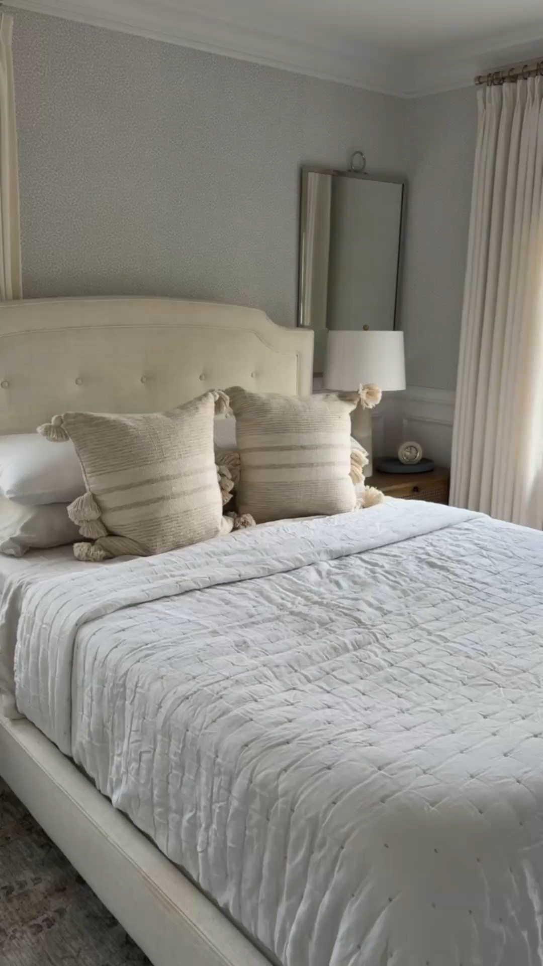 Layering bedding is one of my favorite ways to make a bedroom feel finished. Mixing linen, quilts, and throw pillows adds softness, texture, and that collected look that makes a bed feel inviting.

linen bedding, quilted bedding, throw pillows, layered bedding, cozy bedroom, bedroom decor, neutral bedding, bed styling, timeless home decor, cozy home, girlonthehudson

#LTKHome #LTKmorningroutine