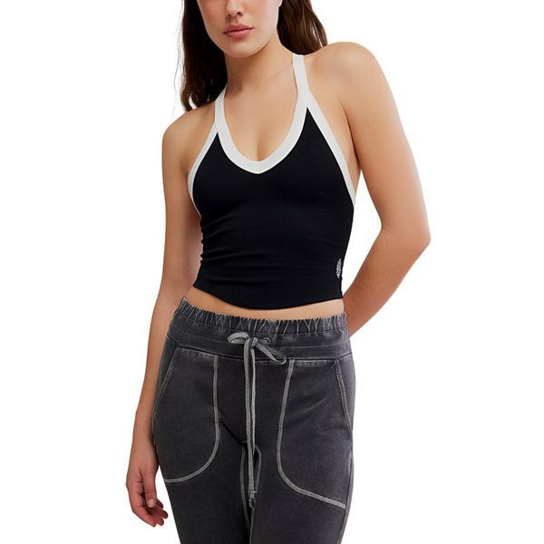 Women's FP Movement All Clear V-Neck Tank Top M/L Black White | Scheels Sports