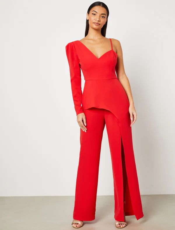 Juno One Sleeve Jumpsuit | BCBG Max Azria 