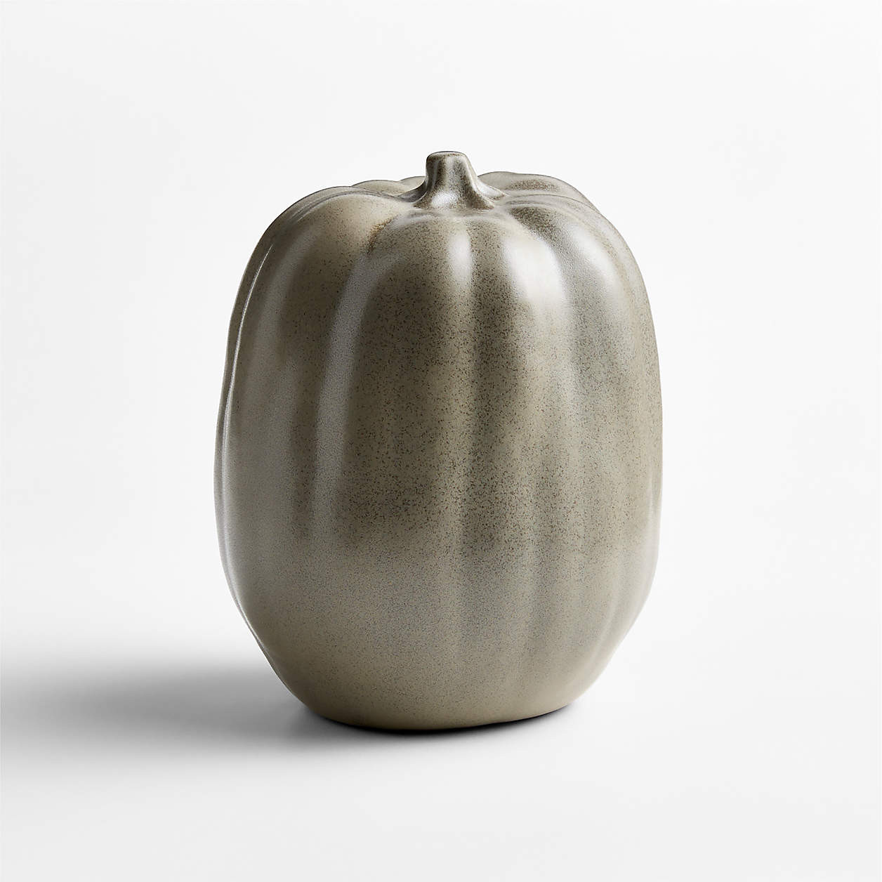 Harvest Ceramic Large White Pumpkin | Crate & Barrel | Crate & Barrel