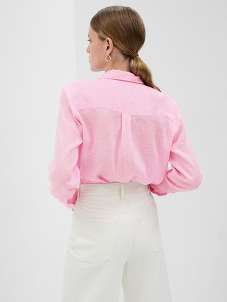 Linen Boyfriend Shirt | Gap (US)