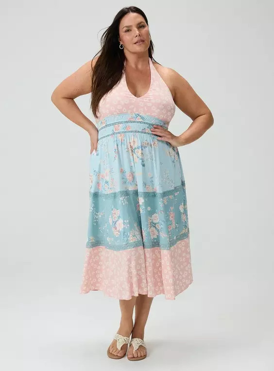 Halter Tea Length Sundress | Torrid (US & Canada)