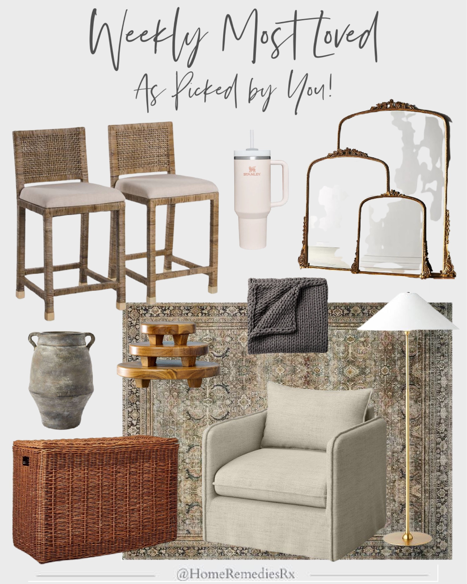 Fall home decor, furniture, Hearth & Hand, Studio McGee, Threshold, Anthropologie Mirror, Stanley cup, autumn, vase, Berea Slouch armchair, chair, seating, loloi area rug, knitted throw blanket, bed blanket, brass floor lamp, lighting, Target, Wayfair, decorative storage trunk, wooden pedestals, riser, modern farmhouse, transitional, cottage

#LTKhome #LTKSeasonal #LTKstyletip