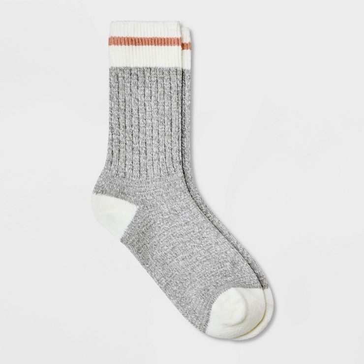 Women's Striped Cuff Super Soft Crew Boot Socks - Universal Thread™ | Target