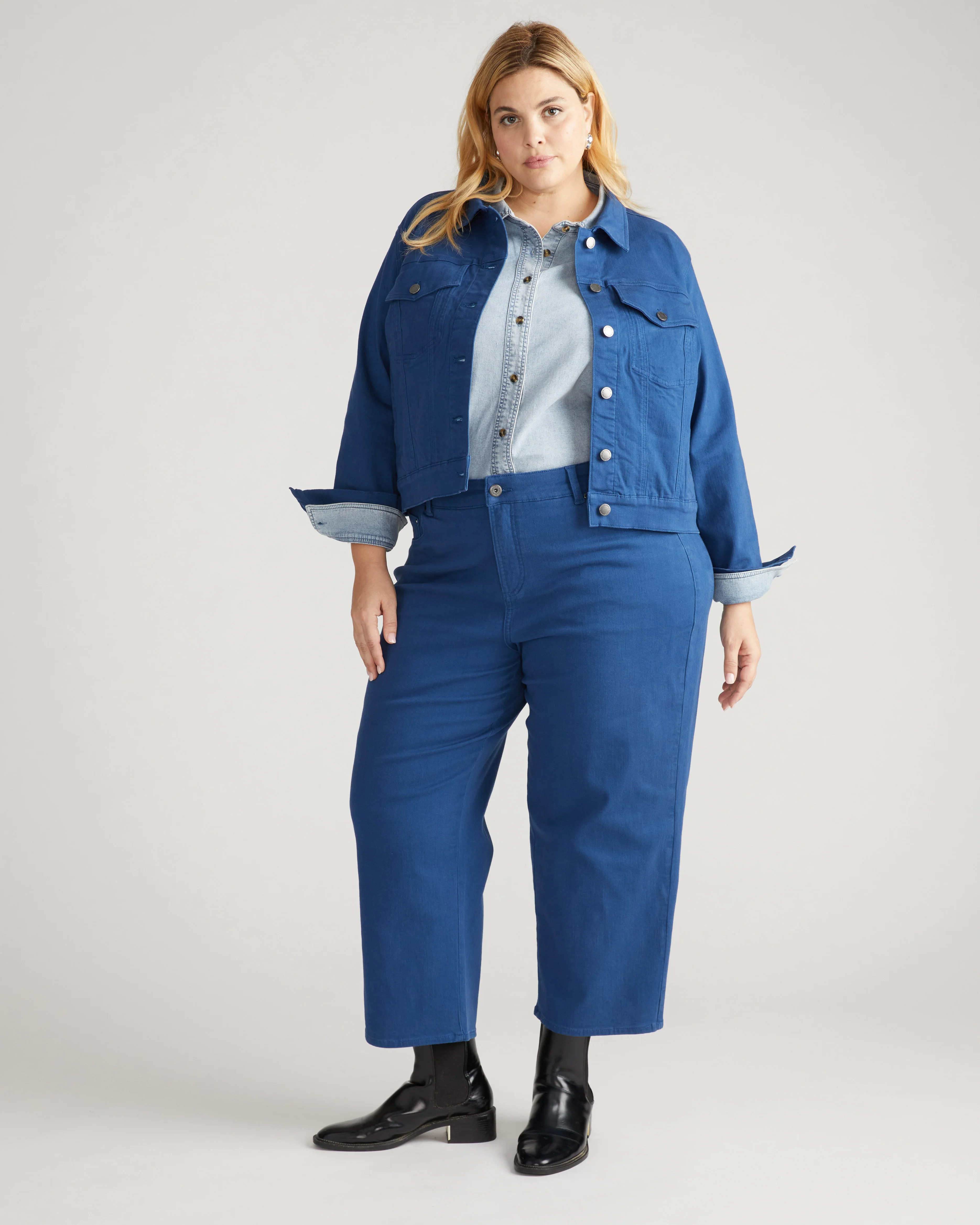 Bae Boyfriend Crop Jeans - French Blue | Universal Standard