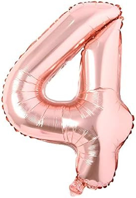 Rose Gold 32 inch Letter Balloons Alphabet Balloons Foil Mylar Party Wedding Bachelorette Birthda... | Amazon (US)