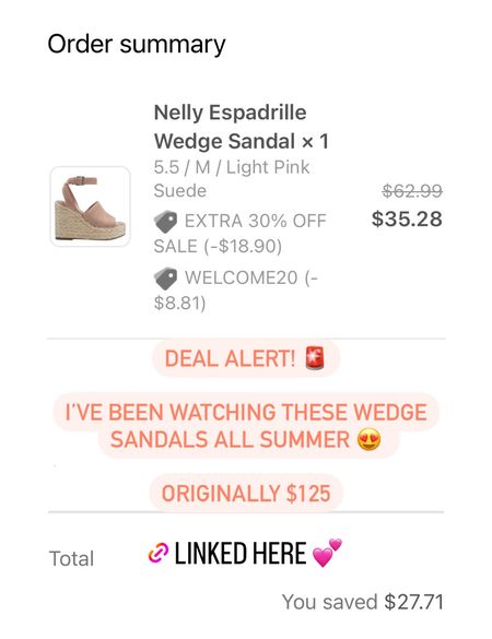 I’ve been watching these Marc Fisher wedge sandals all summer. They’re now on major SALE! Originally $125, now $35 🎉

Marc Fisher, espadrilles, sandals, summer deals, shoe sale, summer wedges

#LTKshoecrush #LTKunder50 #LTKSeasonal
