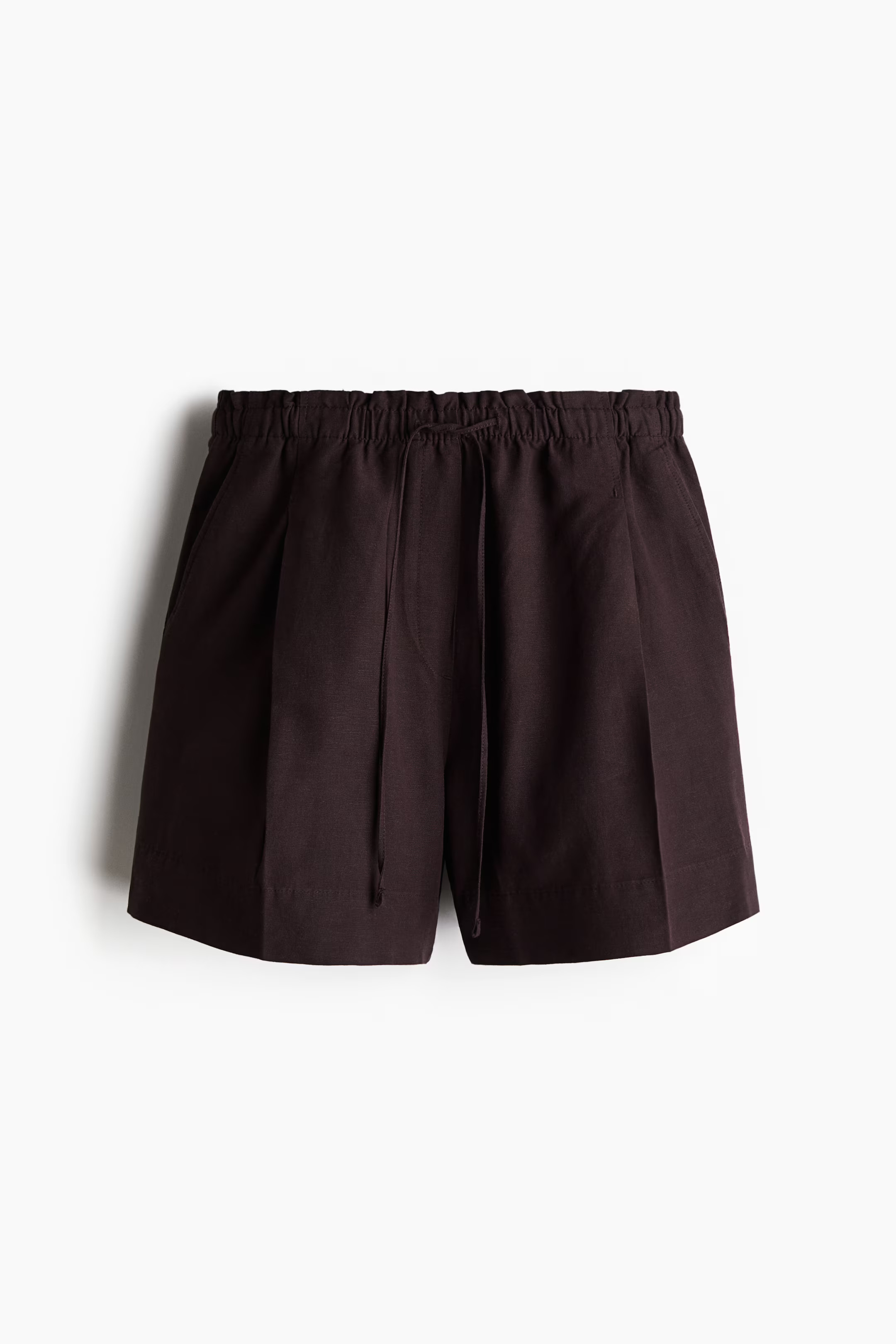 Linen-Blend Drawstring Shorts | H&M (US + CA)