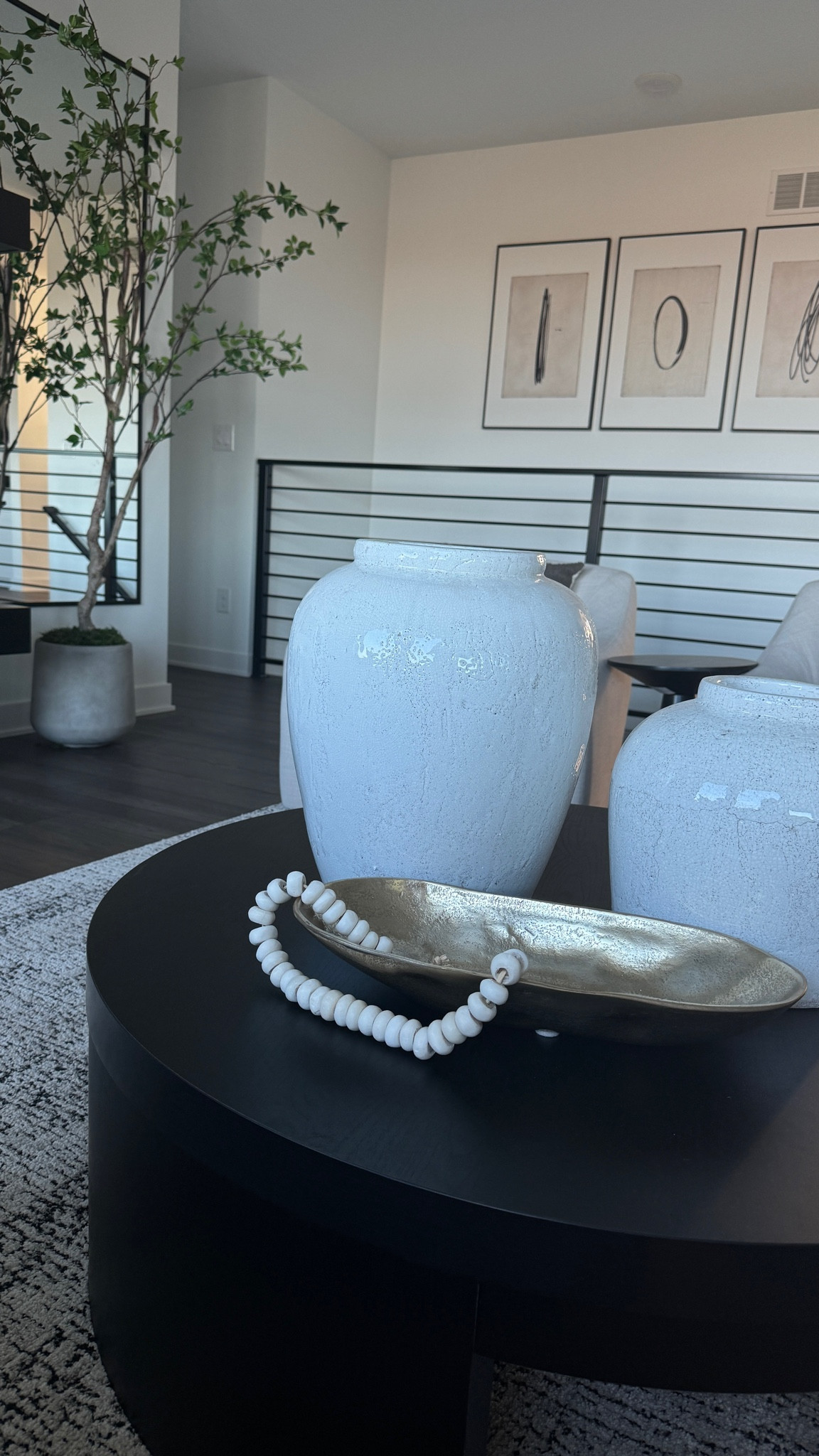 Modern coffee table decor with large vases!

#LTKFindsUnder50 #LTKHome #LTKStyleTip