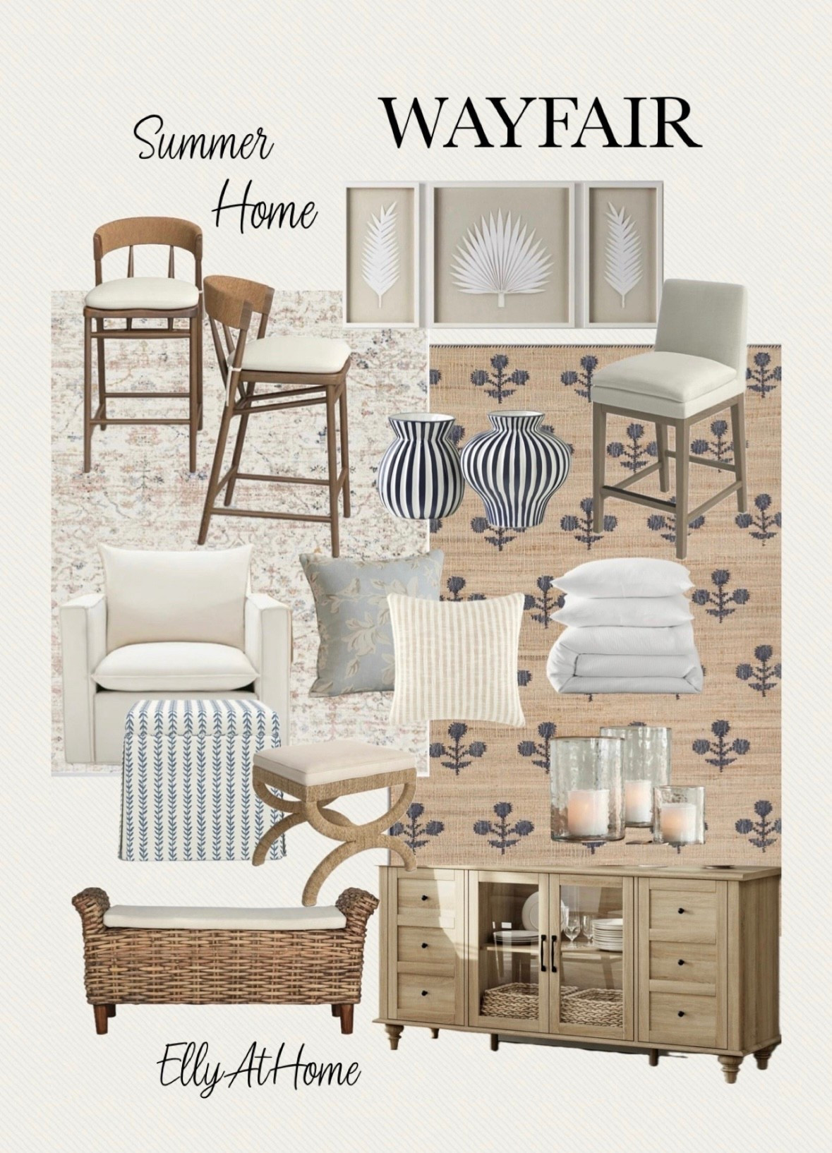 Sumer home styling at Wayfair! Shop area rugs, kitchen stools, side chairs, cabinet, stools, home decor accessories. Some selections on sale, free shipping. 

#LTKSaleAlert #LTKFindsUnder50 #LTKHome