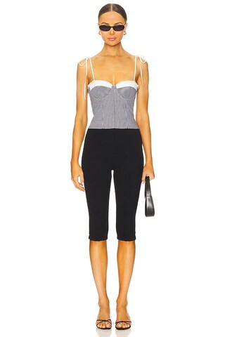 Roslyn Top in Black & White | Revolve Clothing (Global)