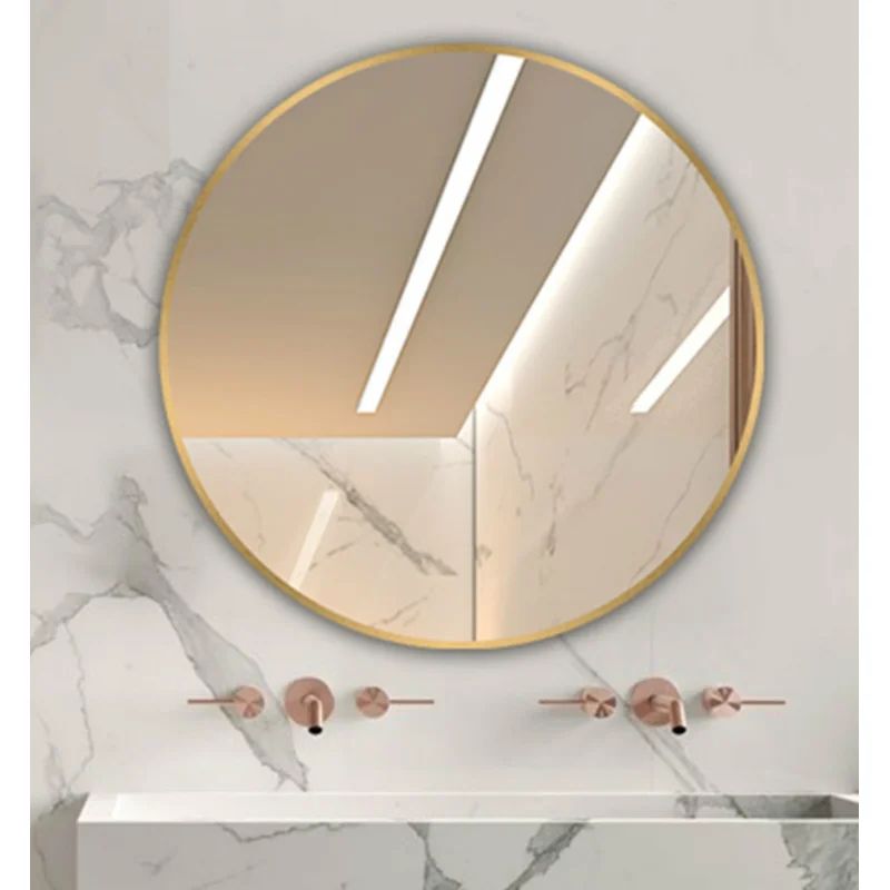 Rouillard Round Metal Wall Mirror | Wayfair North America