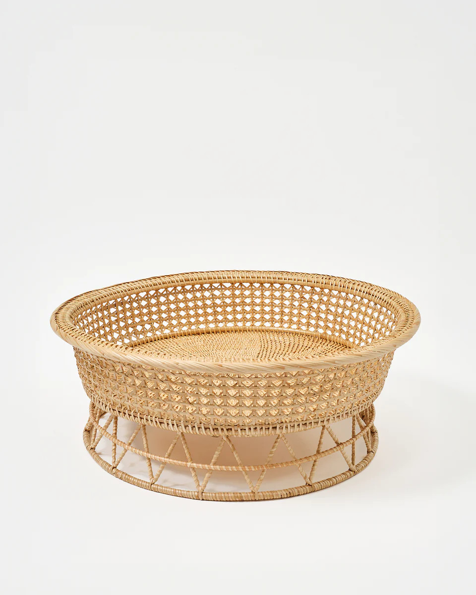 Rattan Sabbia Breakfast Tray, Medium | Cabana Magazine