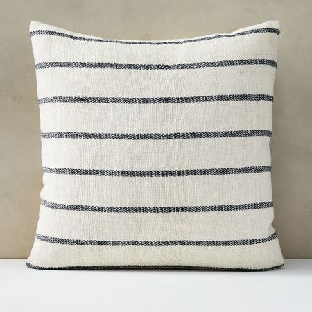 Cotton Silk Simple Stripe Cushion Cover | West Elm (UK)