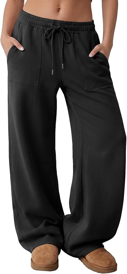 Trendy Queen Women's Wide Leg Sweatpants Lounge Pants | Amazon (US)