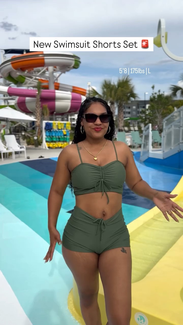 STOP SCROLLING, moms... I think I found the swimsuit set of the summer. ☀️👙 The shorts give just the right amount of coverage while still being cute, comfortable, and mom-approved for chasing kids around the pool or beach. It comes in 14 colors, ships in just 2 days, and is definitely coming with me on every family vacation this year. 🌊

Comment SWIM for the 🔗!

#MomStyle #SwimsuitFind #BeachOutfit #PoolDay #MomLife SummerFashion VacationOutfit