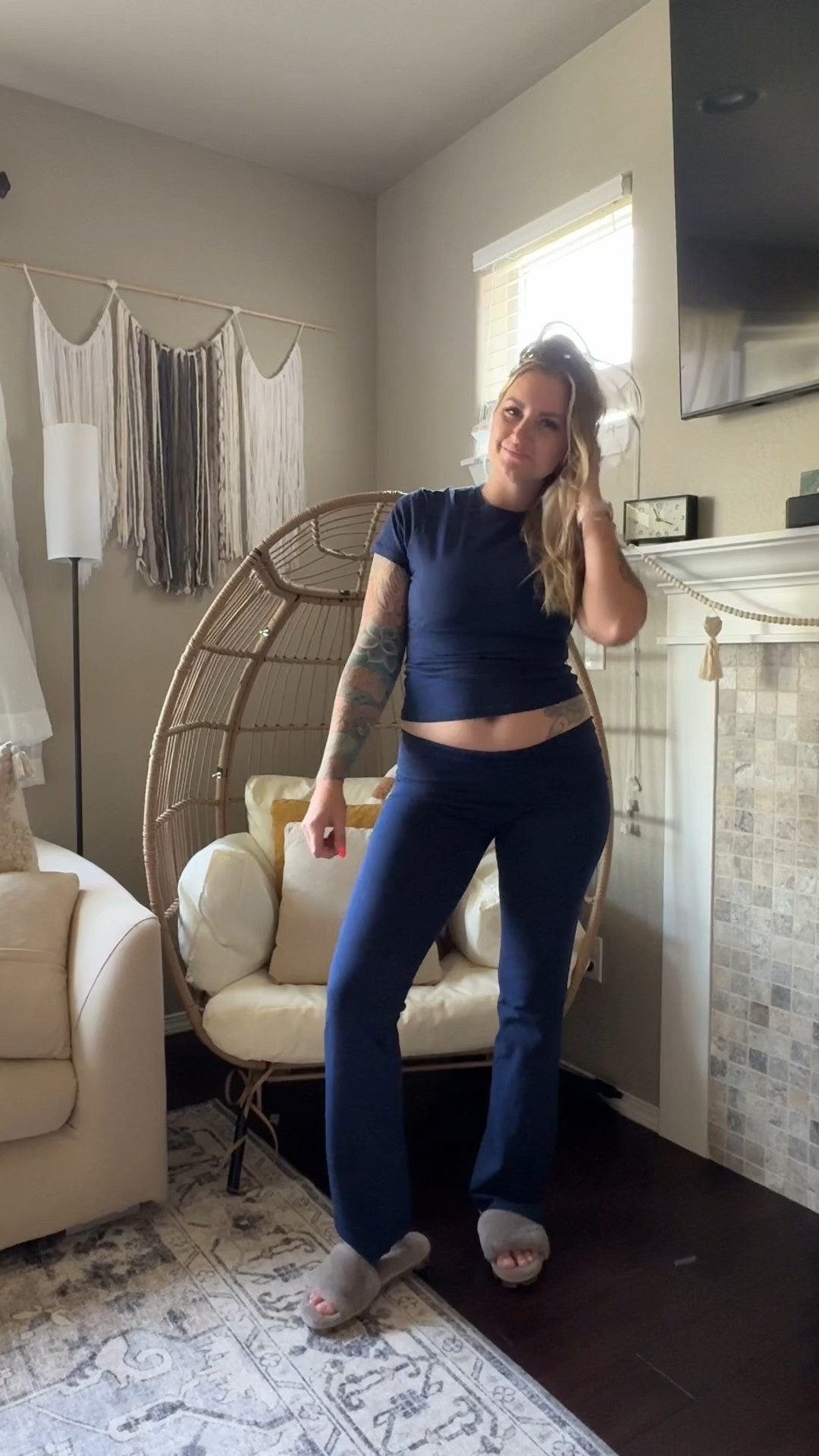 Give me allll the matching sets. Reposting this set from 2 years ago that I still wear because it’s THAT good. Can’t beat a fold over waistband pant that is tall girl friendly!! 

#LTKootd #LTKTall #LTKMidsize