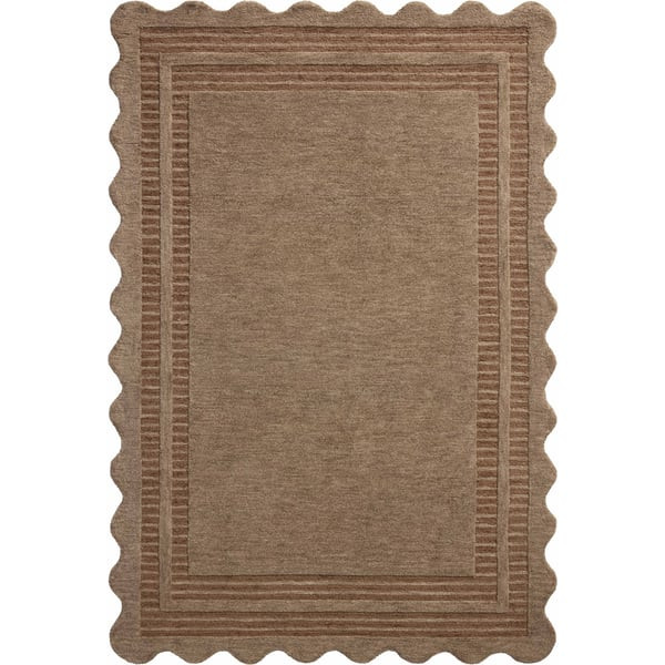 Scottie SCO-01 Mocha/Clay Wool Hand-Tufted Area Rug | Rugs Direct