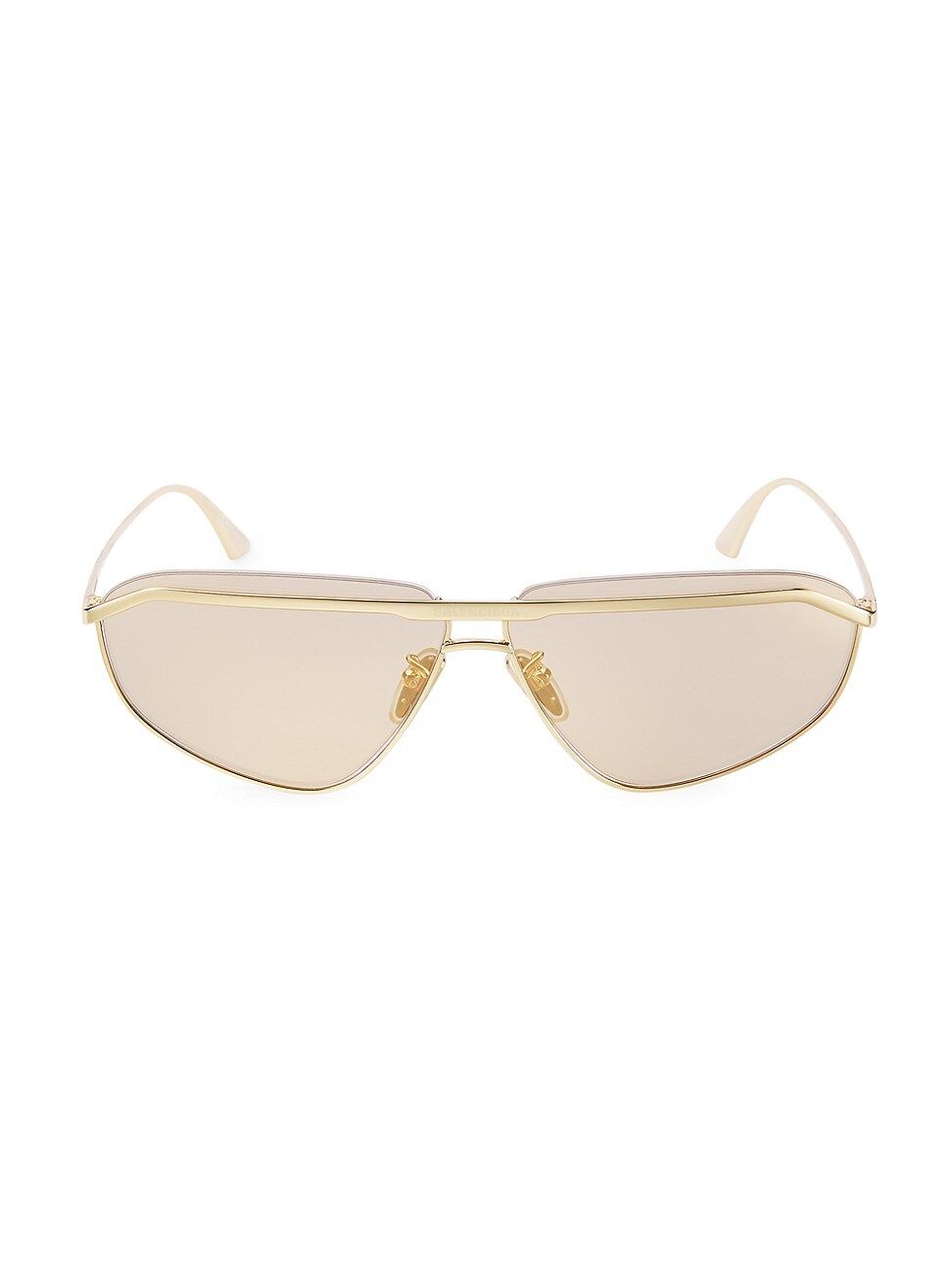 Balenciaga Women's 66MM Rectangular Sunglasses - Gold | Saks Fifth Avenue