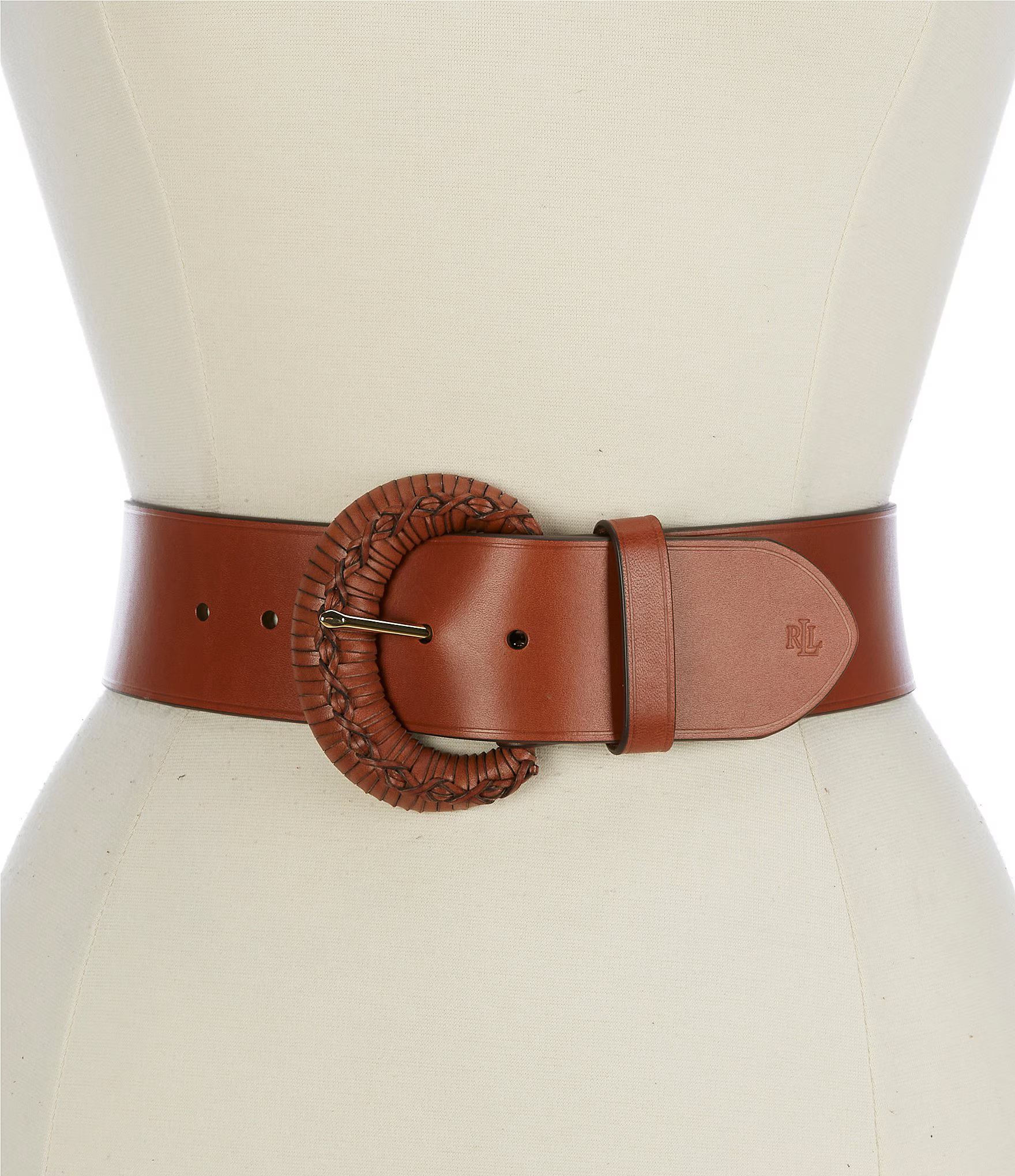 Lauren Ralph Lauren 2.25" Crescent Buckle Wide Leather Belt | Dillard's | Dillard's