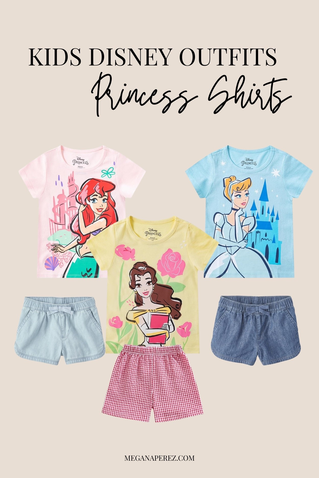 Cute Disney Princess shirts! Comes in a pack of 3! 🙌🏽

#LTKFindsUnder100 #LTKKids #LTKSummerEdit