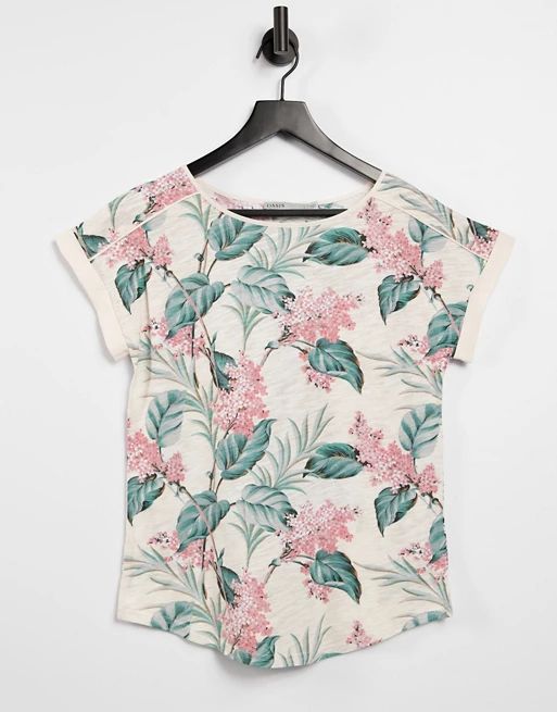 Oasis floral T-shirt in white | ASOS (Global)