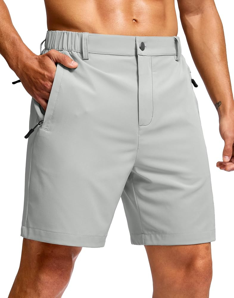 G Gradual Men's Shorts 7"/ 5"/ 9" Lightewight Casual Shorts for Men Hiking Golf Shorts with 3 Zip... | Amazon (US)