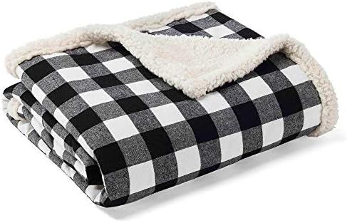 Eddie Bauer Home | Flannel Collection | Throw Blanket-Reversible Sherpa Fleece Cover, Soft & Cozy... | Amazon (US)