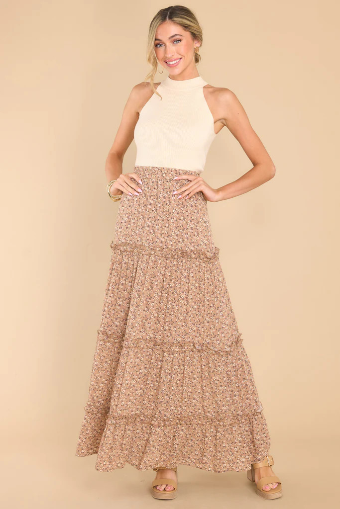 Seize The Day Ivory Tank Top | Red Dress 