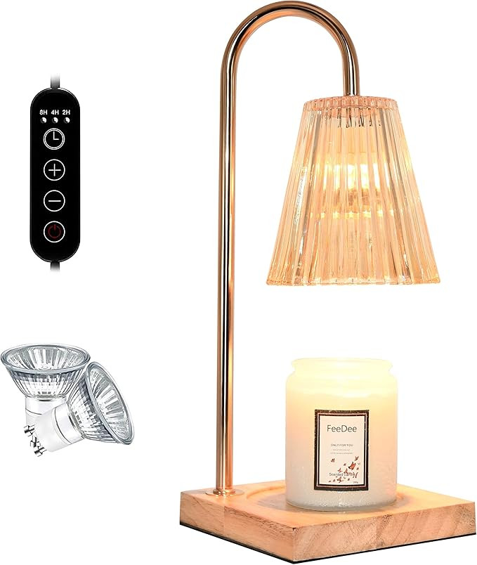 Candle Warmer Lamp for Jar Candles,Candle warmer lamp With Timer, Candle warmer Light Compatible ... | Amazon (US)