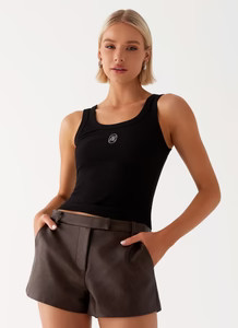 Francisco Mini Shorts - Brown | Peppermayo (Global)